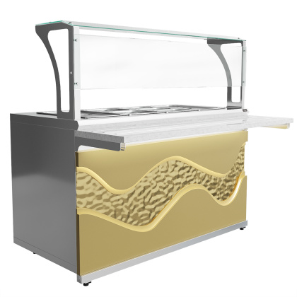 Мармит вторых блюд паровой Luxstahl МВП (С)-1500 Premium Gold River (Золотая Река)