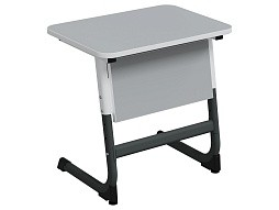 Стол 1-местный школьный 3-5 г/р "Логика" регулируемый СУ.1.35.Л-БГ.С (серый, м/к белый/графит)