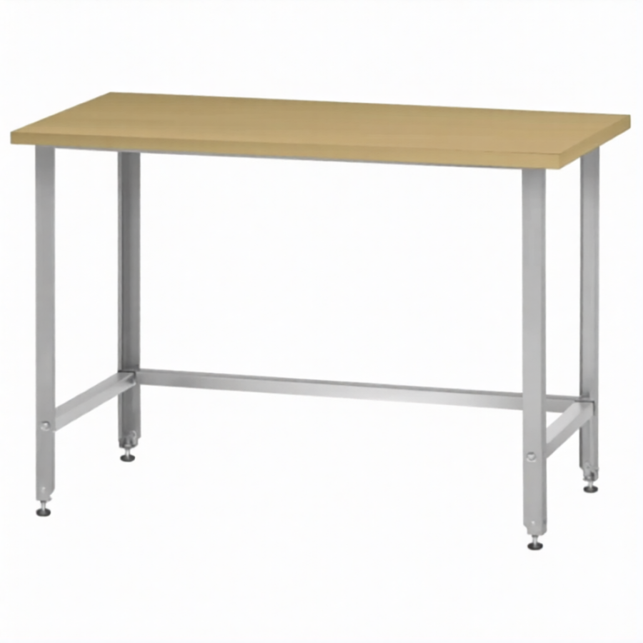 Стол кондитерский СПРн 860х1200х600 «Norma Ral» бук/40 (полка-обвязка сварная, ножка угловая)