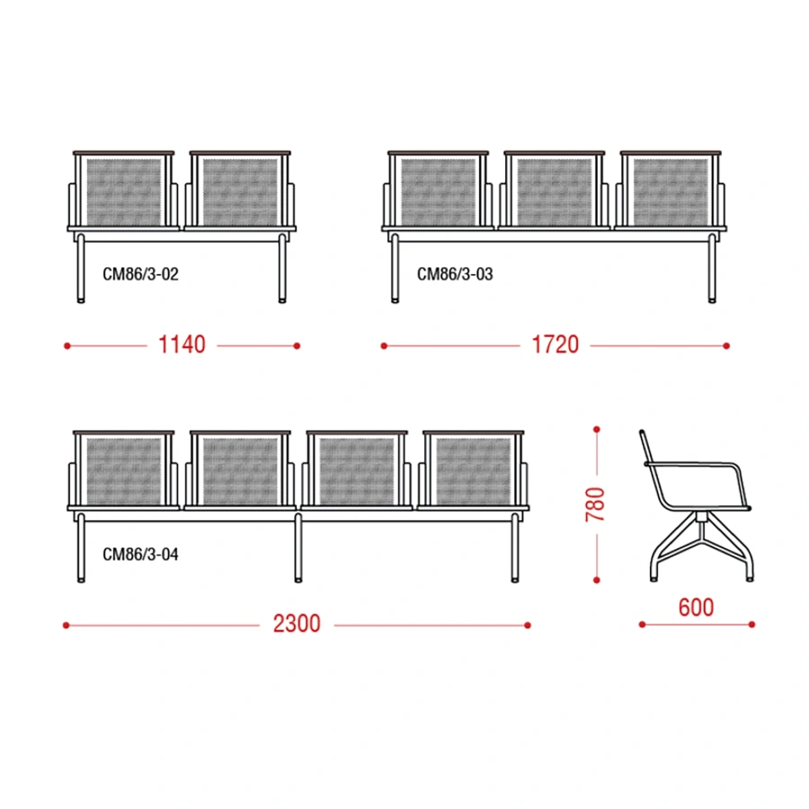 Многоместная секция Феррум (модель СМ 86/3)