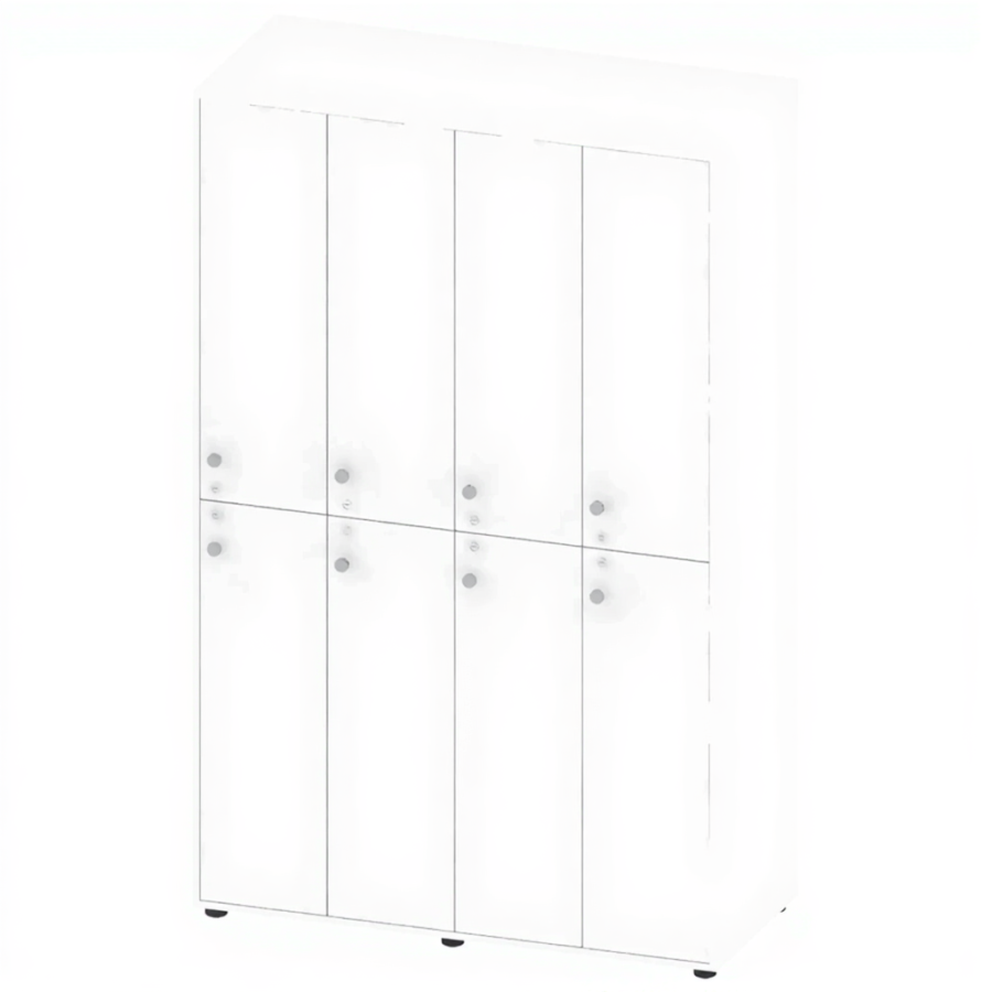 Шкаф школьный четырехсекционный СТЕ-ШП-51-4