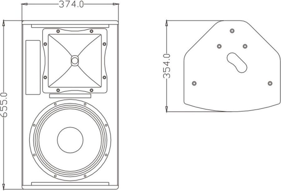Пассивная 2-полосная акустическая система FDB LH12II