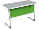 Стол 2-местный школьный 5-7 г/р "Альтер" АГРОТЕХ регулируемый (серый/зеленый, м/к белый)