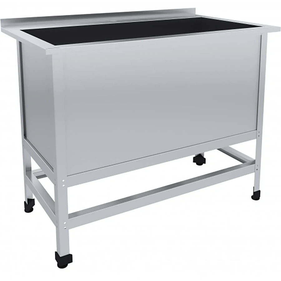 Ванна моечная (котломойка) ВМОб-1-НК 700 с бортом и отв. под смеситель