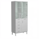 Шкаф для лабораторной посуды ШЛП (корпус ЛДСП серый, каркас серый)