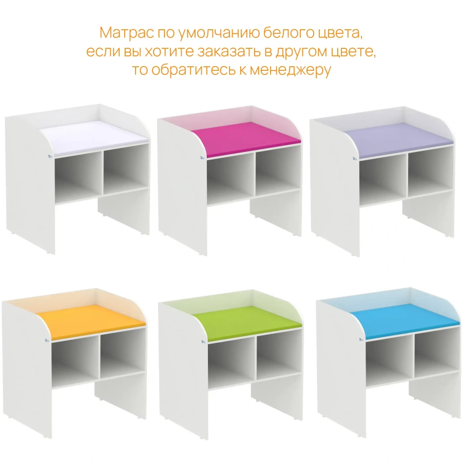 Стол пеленальный WHITE LITE 3 (белый матрас)