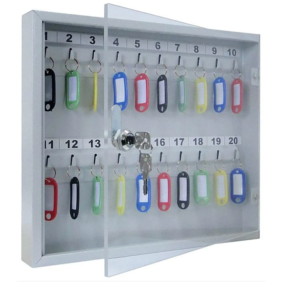 Ключница с прозрачной дверцей КЛС-20 (с брелками)
