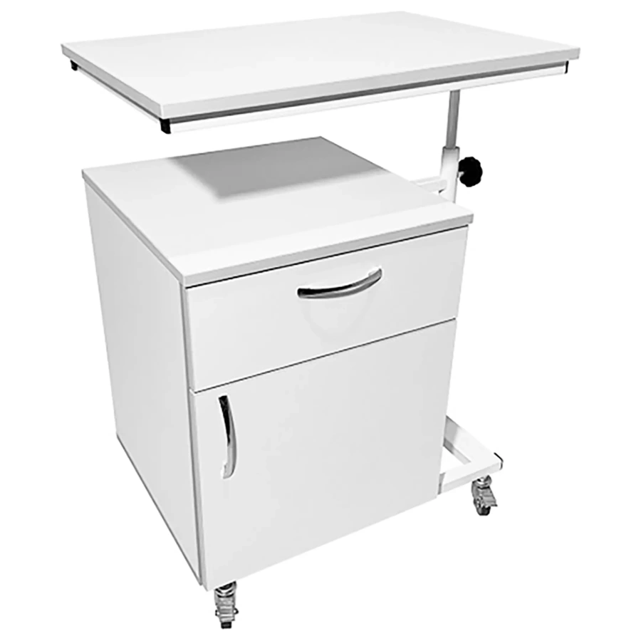 Тумба медицинская MD ТМ 13.04 с поворотным столиком (белый)