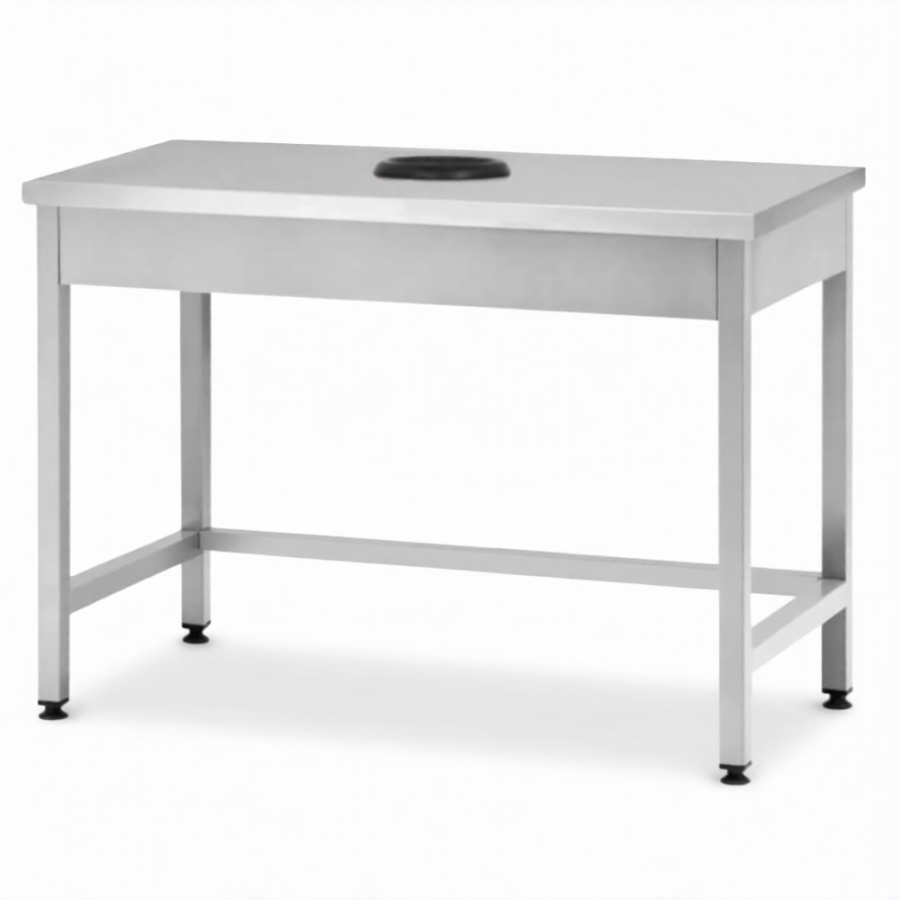 Стол производственный СПРп - 860х1000х700 «Profi Ral», сбор отходов (полка-обвязка)